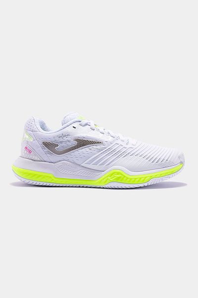 Joma Women's Tennis Match Shoes T.Point Lady 2302 White Green Tpoils2302T