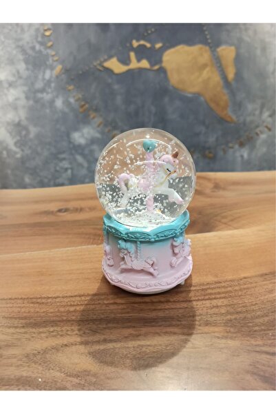 KAR KÜRESİ ATLI KARINCA TEMALI UNICORN KAR KÜRESİ