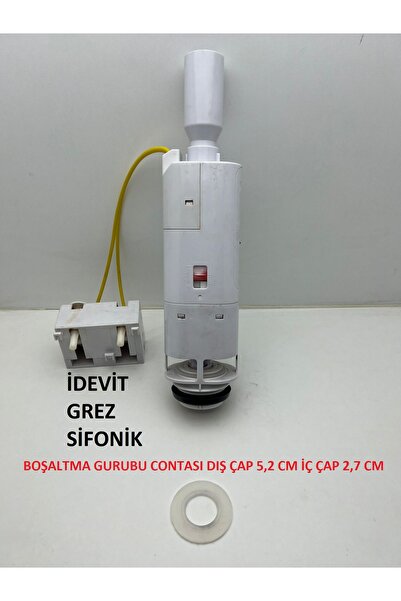 İDEVİT GREZ GÖMME REZERVUAR BOŞALTMA GURUBU CONTASI DIŞ ÇAP 5,2 CM İÇ ÇAP 2,7 CM