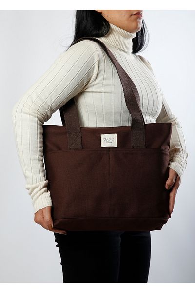 VAGO COLLECTION ЕКО СТУДЕНТСКА ЧАНТА ОТ ПЛАТЕН ПЛАСТ