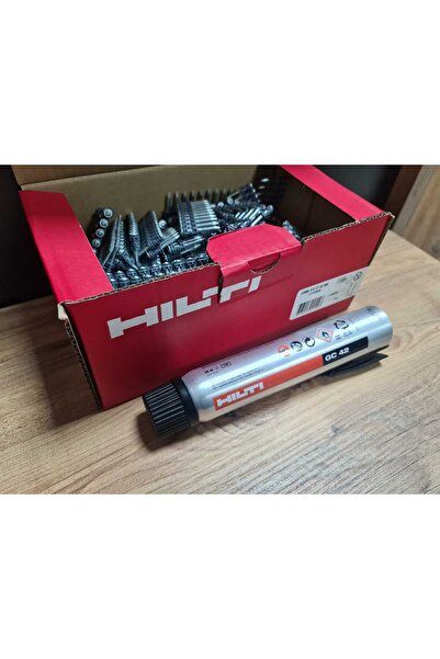 Hilti Alçıpan Çivisi Gx3 1200 Adet Gazlı Makina Çivisi + Gc 42 Gaz Tüpü