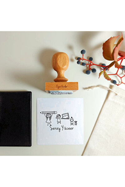 6genfikirler Öğretmenler Günü Hediyesi - Mutlu Kalem ve Öğrenciler Mührü