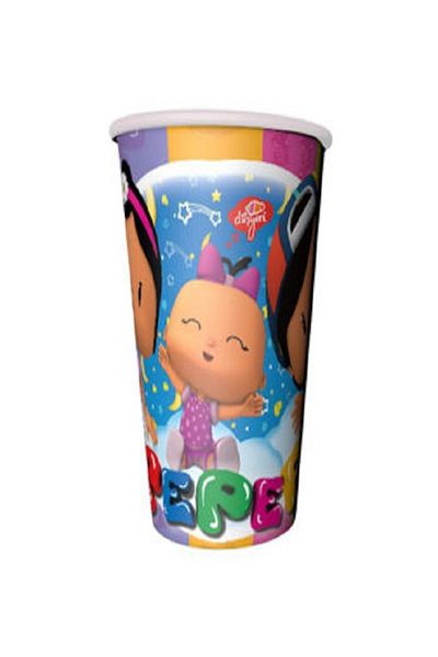 Kazanabil PEPEE THEMED DISPOSABLE 8-PIECE CARDBOARD PARTY CUPS