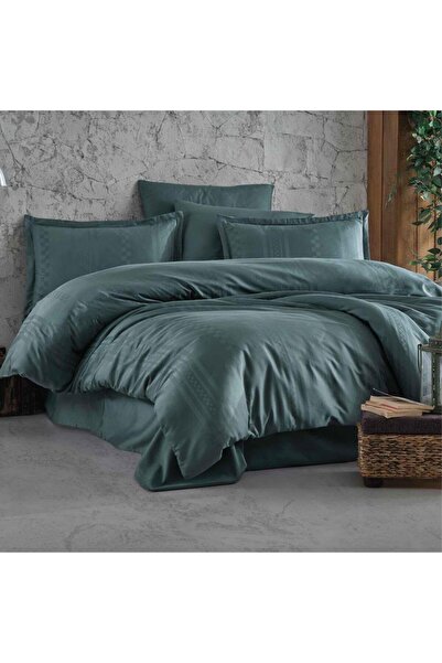 Clasy Смугастий сатиновий комплект постільної білизни для двоспального ліжка ...