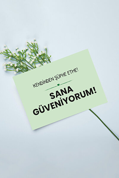 Harikalar Ofisi Kendinden Şüphe Etme Sana Güveniyorum Hediye Kartı (1 ADET)