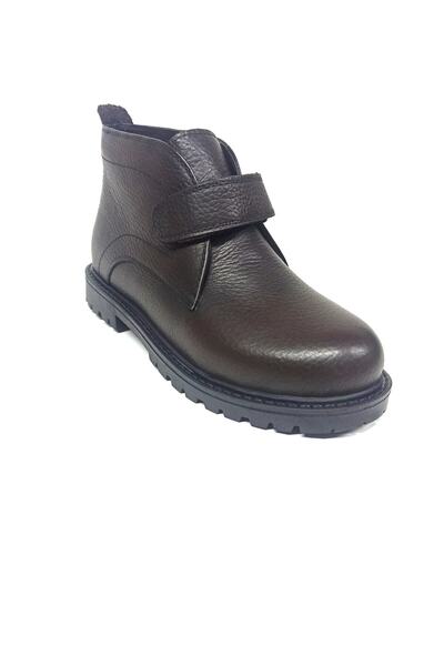 WINTER SHOES Winter Ayakkabı Hakiki Deri Kürklü Çocuk Klasik Bot