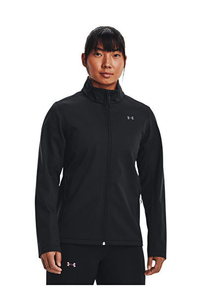 Under Armour Black - Gray Women's Hooded Coat 1371594 Ua Cgi Shield 2.0