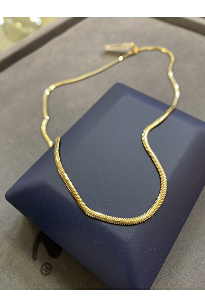 Yazıcıoğlu Kuyumculuk 14 Ayar Altın Balık Sırtı Zincir Kolye