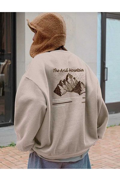 Elvino φούτερ με στάμπα unisex oversize