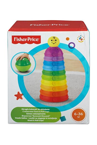 FISHER PRICE Numaralı Kaplar, Iç Içe Geçebilir 10 Renkli Kap W4472