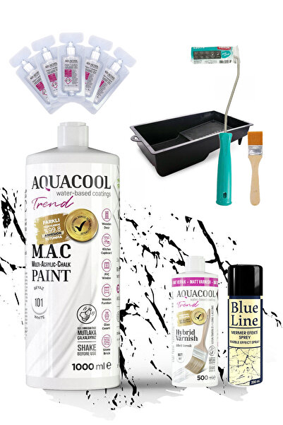 Aquacool Trend Akrilik Boya Seti - Fayans Boyama Seti - Tezgah Boyama Seti - ...