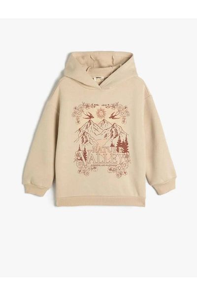 Koton 4wkg10575ak Girl's Sweat Beige