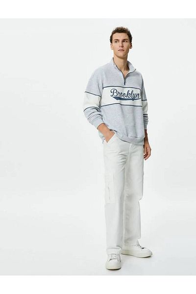 Koton 4wam70048mk Men's Sweat Gray