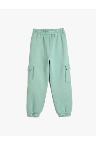 Koton 4wkg40294ak Girl's Tracksuit Bottom Green