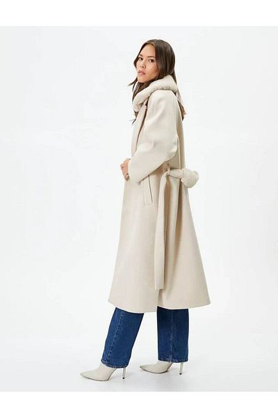 Koton 4wak00175ew Women's Coat Stone