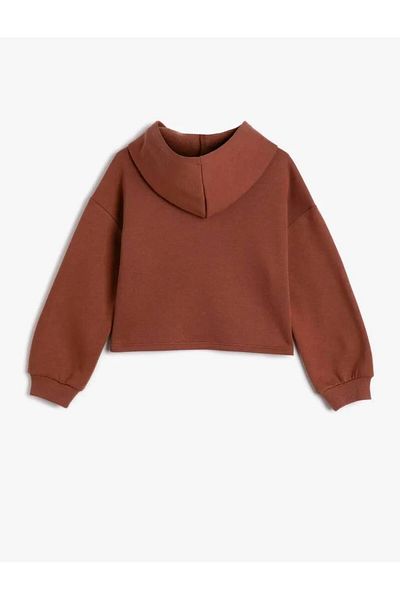 Koton 4wkg10565ak Girl's Sweat Brown