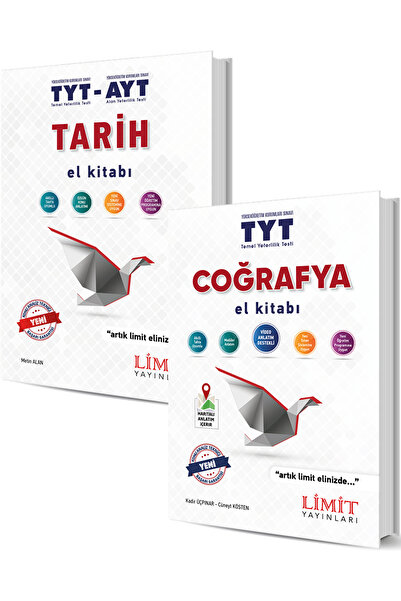 Limit Yayınları Limit Tyt Tarih Coğrafya El Kitabları Seti 2024 ( 2 Kitap