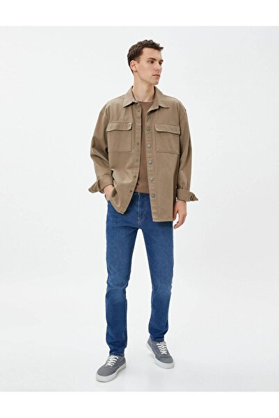 Koton 4wam40118nd Skinny Mıchael Erkek Jean Pantolon Orta Indigo