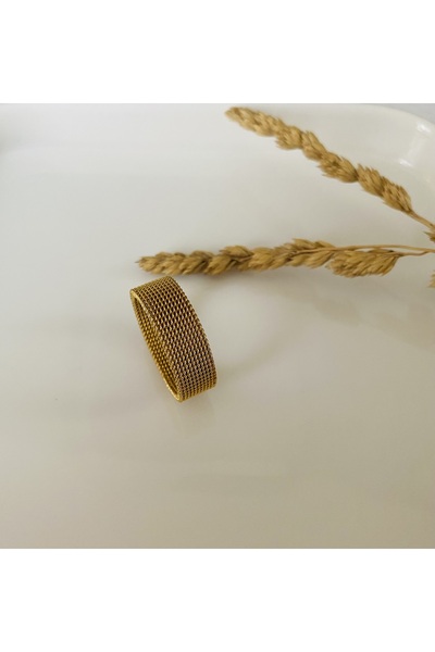 Fynbos Stainless Steel Mesh Knitted Unisex Ring