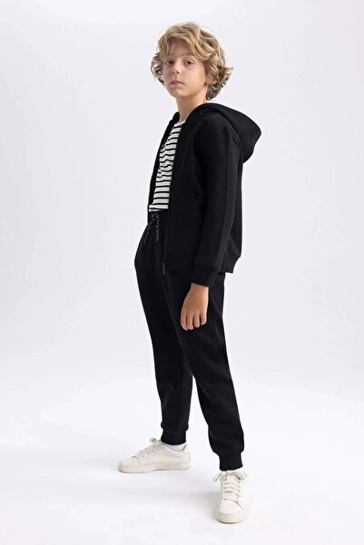 DeFacto W0773A6/BK81 Defacto Erkek Çocuk Eşofman Alt BLACK