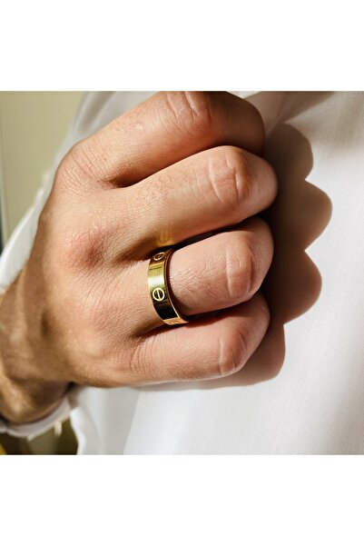 Fynbos Paslanmaz Çelik Gold Unisex Çelik Yüzük