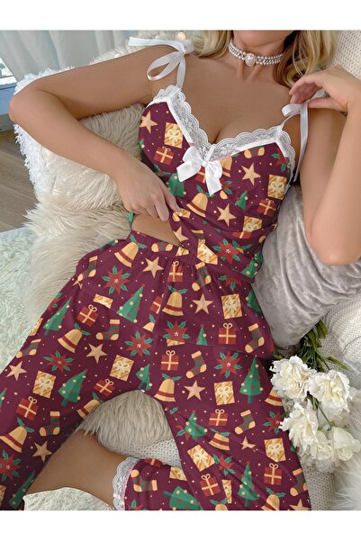 PEMBİŞ HOMEWEAR Коледен комплект пижама за окачване Paila