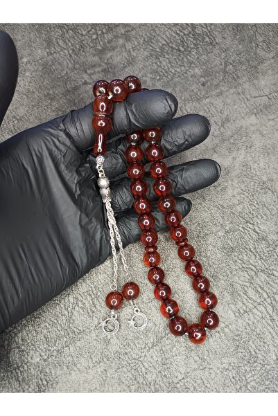 Mos Tespih Globusni uzorčeni stlačeni jantarni molitveni perle