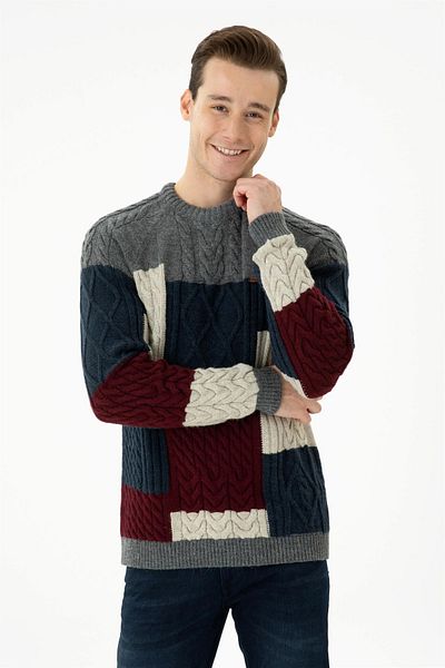 U.S. Polo Assn. Men's Regular Fit Long Sleeve Knit Sweater - Vintage