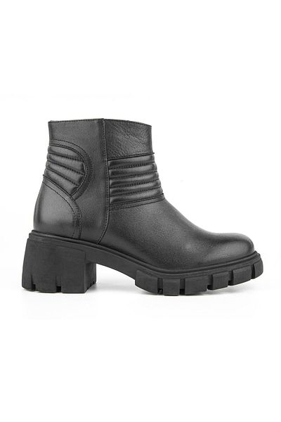 Muya Orthopedix Keiih 6 Point Genuine Leather Zippered Heel Spur Padded Women's Boots324014