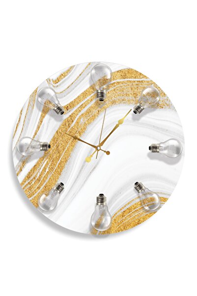 EMYA HOME Ceas din sticlă cu model bec - 40 cm