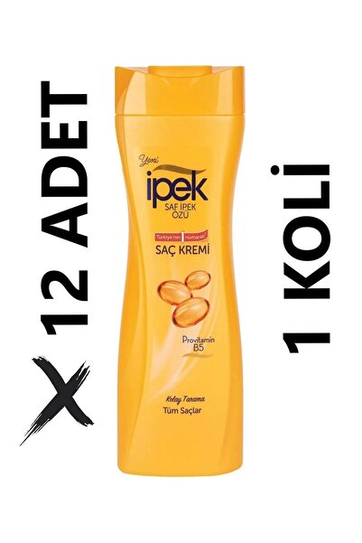 İpek Tüm Saçlar Için Saç Kremi Provitamin B5-kolay Tarama-450mlx12 Adet Avantaj Set