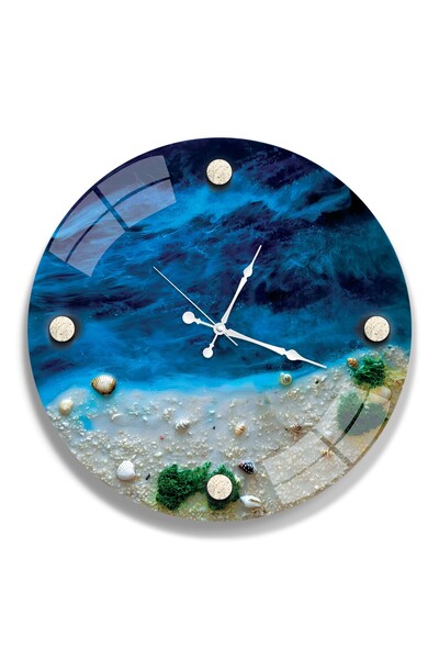 EMYA HOME Ceas din sticlă Sea Shell - 40 cm