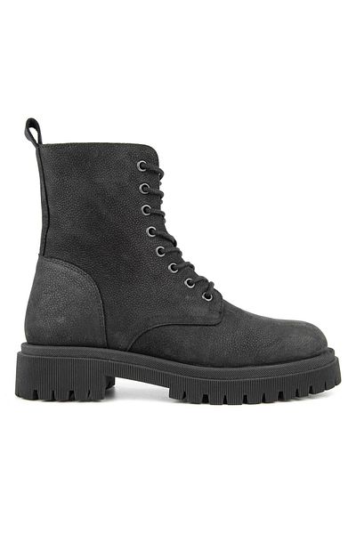 Muya Orthopedix Tetto 6 Point Genuine Leather Women's Boots with Zipper and Lace-up Heel Spur Pads324314