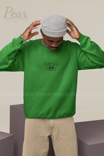 Pear Wear Ανδρικό φούτερ με στάμπα Chicago