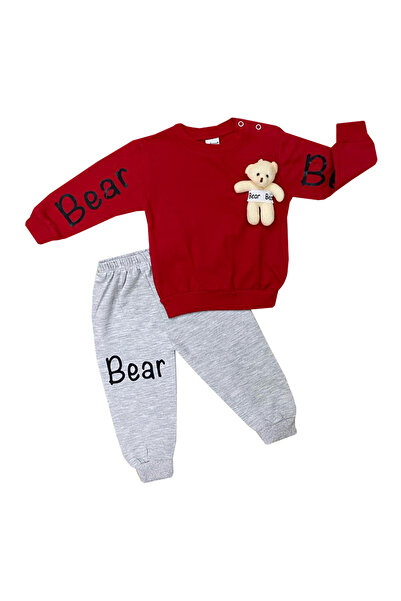 TUOBEBE Unisex Baby Cotton Set of 2-RED