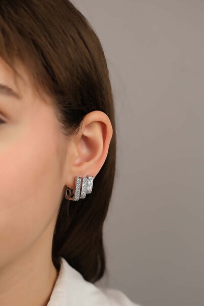 Jack Ferrero ÇELİK exclusive RENK ATMAZ GARANTLİ FATURALI KÜPE