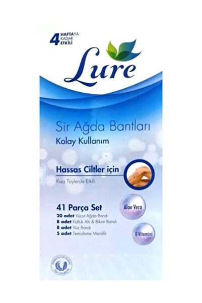 LURE Sir Ağda Bandı Hassas Ciltler İçin 41 Parça Set 3 Adet