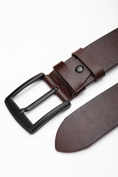 Waresta Wrskmr-71 Ανδρική ζώνη από γνήσιο δέρμα κατάλληλη για τζιν και παντελόνι καμβά