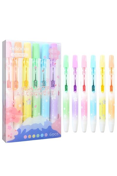 Kawaii Chosch Sakura Patterned Press-On Highlighter Special Series