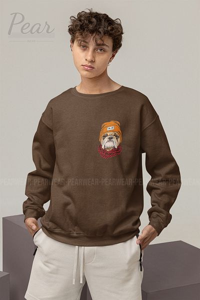Pear Wear Мъжки суитшърт с принт Cooldog