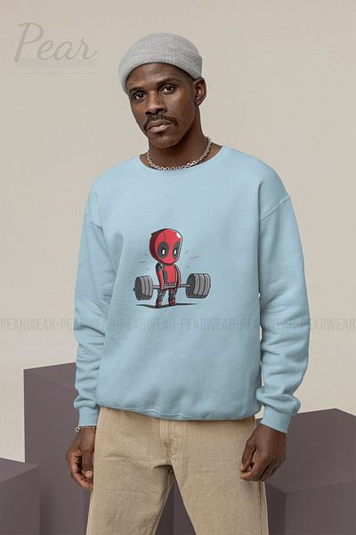Pear Wear Ανδρικό φούτερ με στάμπα Deadpool με 3 νήματα