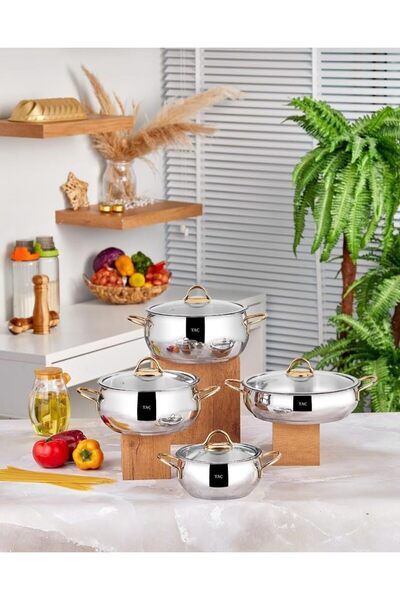 Store Vitali 8 Piece Steel Cookware Set