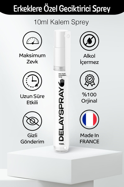 delay 10ml Kalem Geciktirmeye Yardımcı Sprey Cep Parfümü Cam Şişede Dünyada B...