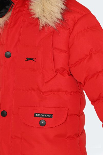 Slazenger NAPOLI I Unisex Çocuk Mont & Kaban Kırmızı
