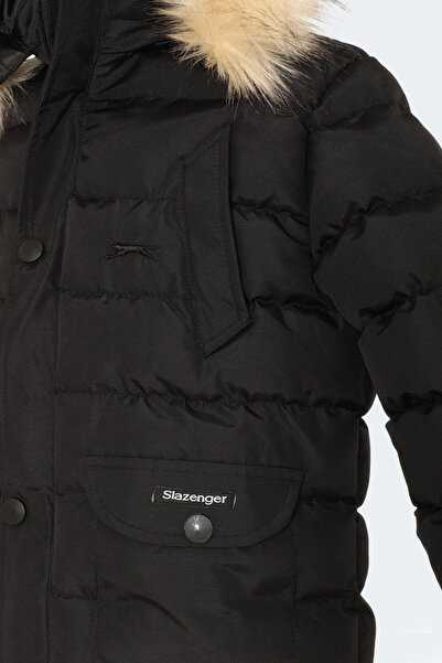Slazenger NAPOLI I Unisex Çocuk Mont & Kaban Siyah