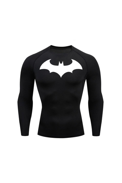 Gymhard Batman Premium Compression Long Sleeve T-shirt