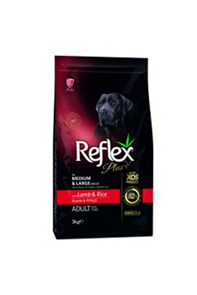 Reflex Plus Kuzulu Orta ve Büyük Irk Yetişkin Köpek Maması 3 Kg