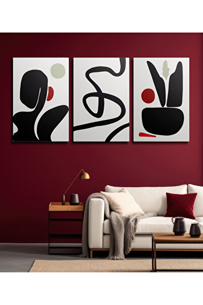 HOMEPACK Set of 3 Canvas Wall Painting Canvas Painting Boho Classic Modern Hp404