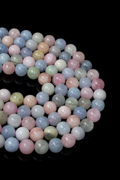 Dünya Doğal Taş Piatra Morganit de 10 mm Seria A