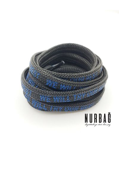 NURBAĞ DOKUMA SPORTS SHOES ( WE WILL TRY OUR BEST ) PRINTED LACES KL9000 1 PAIR 90 CM
